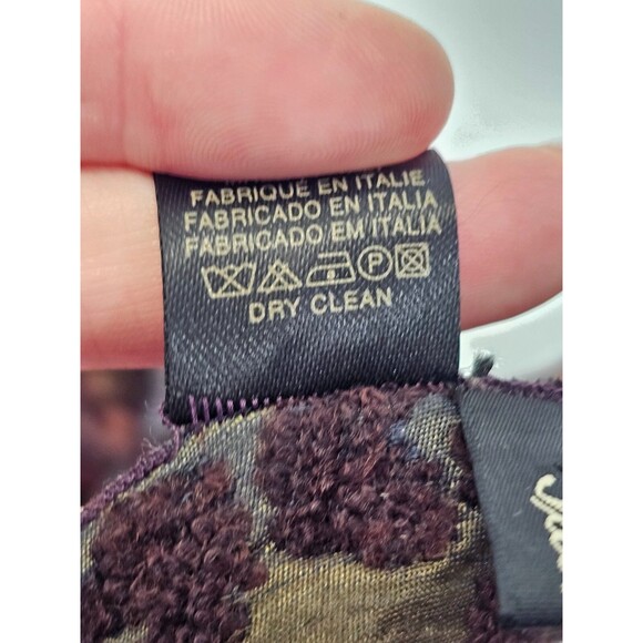 LM Saldarini Rainbow Multicolor Cheetah Print Rectangle Wool Silk Scarf Wrap EUC - Picture 5 of 5